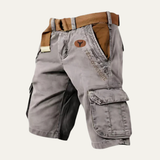 The Harrington Men’s Multi Pocket Tactical Cargo Shorts with Belt