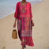 Long, relaxed, elegant, and comfortable dress