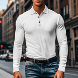 The Sorrento Men’s Ribbed Knitted Polo Shirt