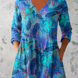 Lilia | Long blouse with V-neck