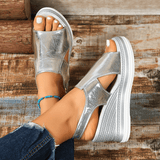 Baylie - Stylish Metallic Sandals