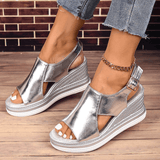 Baylie - Stylish Metallic Sandals
