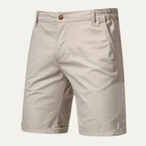 The Roseland Men’s Premium Cotton Flat Front Summer Shorts