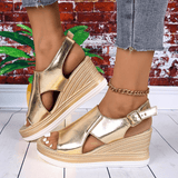 Baylie - Stylish Metallic Sandals