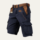 The Harrington Men’s Multi Pocket Tactical Cargo Shorts with Belt