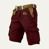 The Harrington Men’s Multi Pocket Tactical Cargo Shorts with Belt