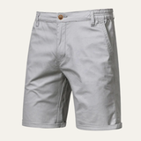 The Roseland Men’s Premium Cotton Flat Front Summer Shorts
