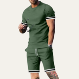 The Modena Men’s Trendy Summer Set – T-Shirt and Shorts