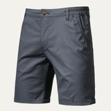 The Roseland Men’s Premium Cotton Flat Front Summer Shorts
