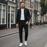 The Milford Men’s Premium Tracksuit – Modern Fit Zip Up Jacket and Joggers
