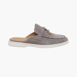 Light Grey Suède Mediterranean Mule