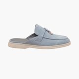 Sky Blue Suede Mediterranean Mule