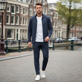 The Milford Men’s Premium Tracksuit – Modern Fit Zip Up Jacket and Joggers