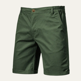 The Roseland Men’s Premium Cotton Flat Front Summer Shorts