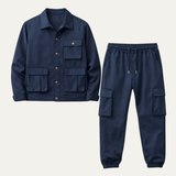 The Ravenna Men’s Casual Utility Cargo Set – Jacket and Pants