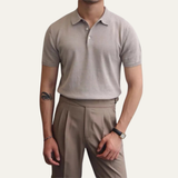 The Otranto Men’s Business Casual Knitted Polo Shirt