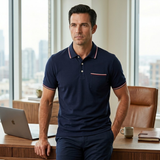 The Brenton Men’s Smart Golf Polo Shirt
