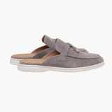 Light Grey Suède Mediterranean Mule