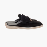 Black Suede Mediterranean Mule
