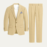The Santorini Linen Wedding Guest Men Suit