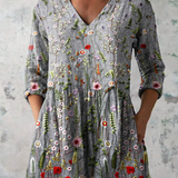 Lana | Long V-neck Blouse