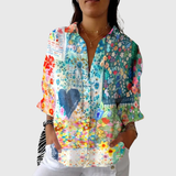 Lightweight and Colorful Printed Blouse