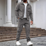 The Ravenna Men’s Casual Utility Cargo Set – Jacket and Pants