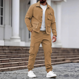 The Mantova Men’s Trendy Utility Cargo Set – Jacket and Pants
