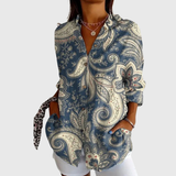 Lightweight and Colorful Printed Blouse