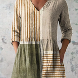 Camille | Long Blouse with V-Neck