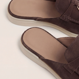 Brown Suède Mediterranean Mule
