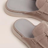 Beige Suede Mediterranean Mule