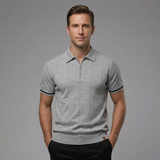 The Briarcliff Men’s Quarter Zip Polo Shirt