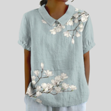 Elegant Floral Comfort Top