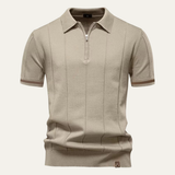 The Ashton Men’s Knit Zip Polo Shirt