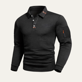 The Benevento Men’s Quick Dry Long Sleeve Golf Polo Shirt