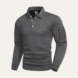 The Avellino Men’s Quick Dry Long Sleeve Trendy Polo Shirt