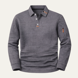 The Avellino Men’s Quick Dry Long Sleeve Trendy Polo Shirt