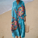 Summer Dress with Print, That Slims