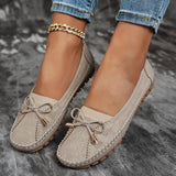 Sabine – Soft Comfort Loafers with Delicate Bow