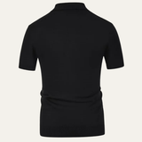 The Amarone Men’s Contrast Pattern Knit Polo Shirt