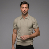 The Ashton Men’s Knit Zip Polo Shirt