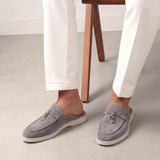 Light Grey Suède Mediterranean Mule