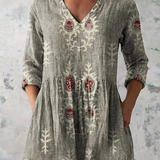 Maeve | Long Blouse with V-Neck