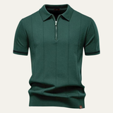 The Ashton Men’s Knit Zip Polo Shirt