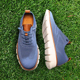Ultra-Comfort Breathable Shoes: Blue-White