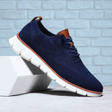 Ultra-Comfort Breathable Shoes: Navy Blue
