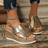 Baylie - Stylish Metallic Sandals