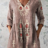 Maeve | Long Blouse with V-Neck