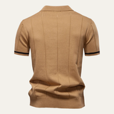 The San Marino Men’s Zip Up Slim Fit Polo Shirt